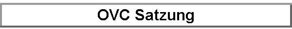 OVC Satzung
